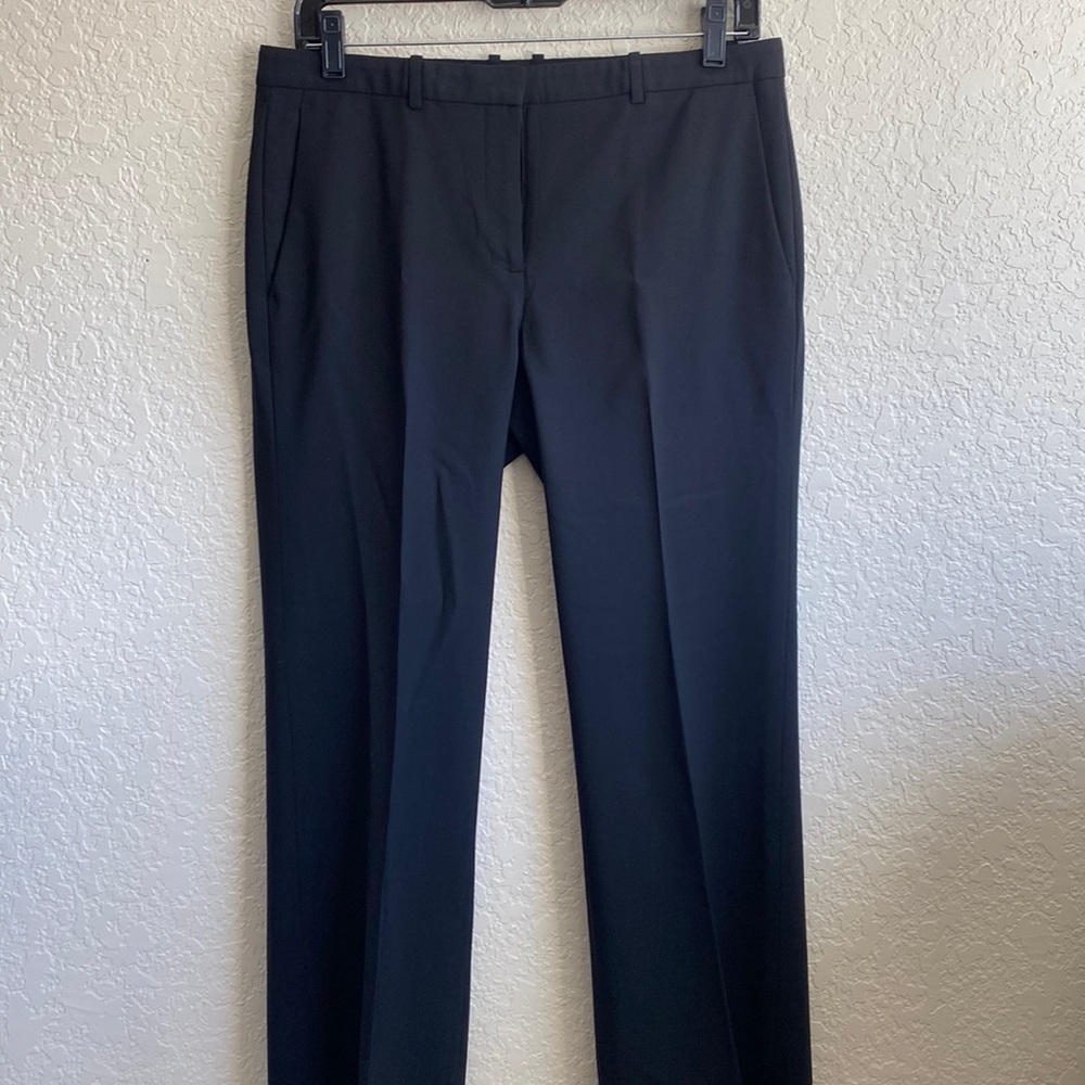 Theory wool crepe trousers.